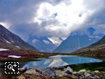 Озеро Mrjelensee у ледника Алетч (Aletschgletscher), Швейцария.