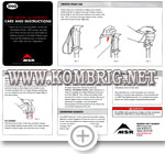 Инструкция, прилагаемая к треккинговым палкам MSR SureLock TR-3 Long